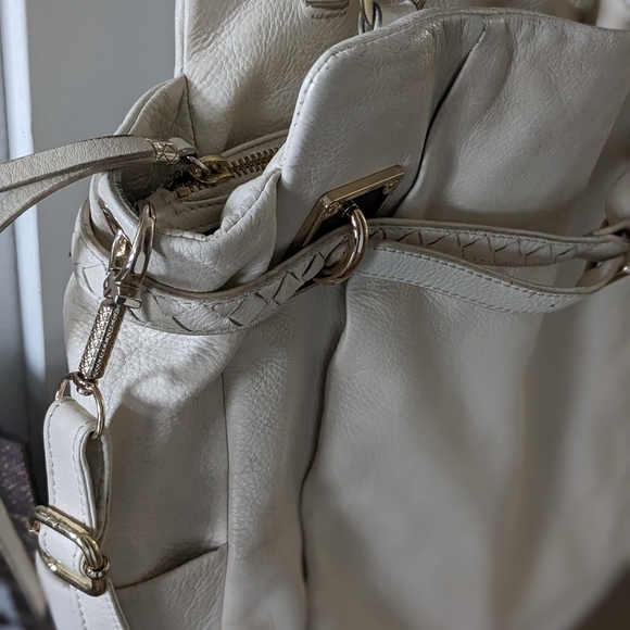 Elliot Lucca , ivory leather handbag - Picture 3 of 5